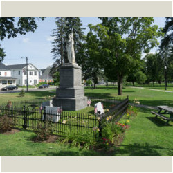 Civil War Memorial in Village Green,Swanton, Vermont